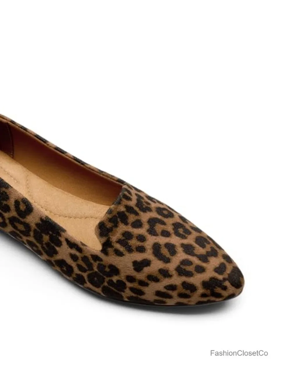 Faux Suede Pointed Toe Slip-On Dress Flats Office Work Shoes